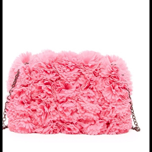 NWT Floral Boxy Clutch in Fuchsia. PH-98022 - Picture 1 of 3