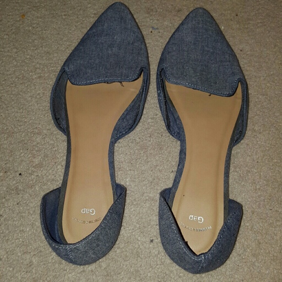 Chambray D'Orsay Flats