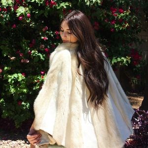 Vintage 1945 Mink & Leather Sole Cape