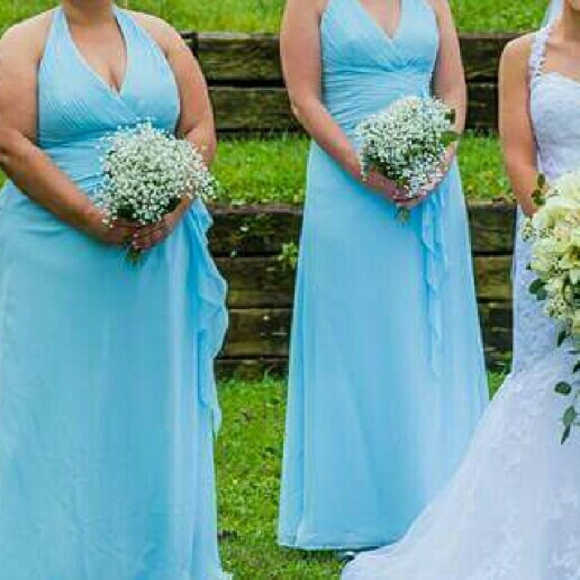 Light Blue Bridesmaid Dress