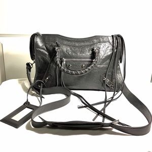 Balenciaga Bags - Balenciaga Grey Mini City Bag Balenciaga Bags - Balenciaga Grey Mini City Bag