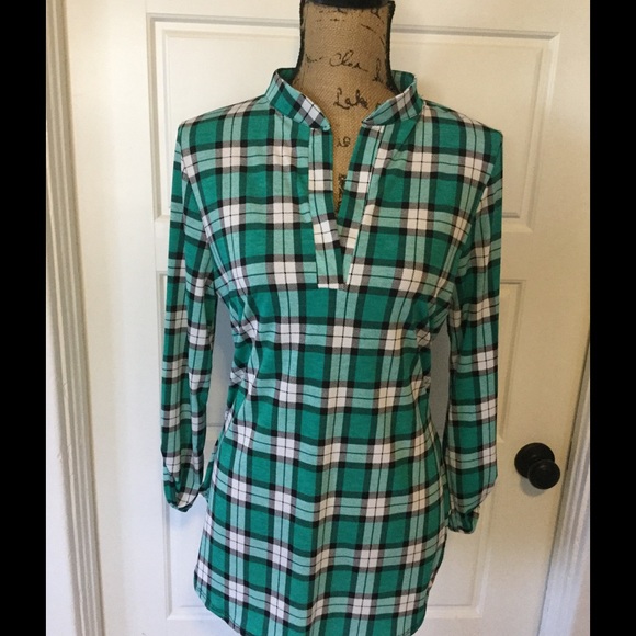 Boutique Tops - š Jade Plaid Tunic Boutique Tops - š Jade Plaid Tunic