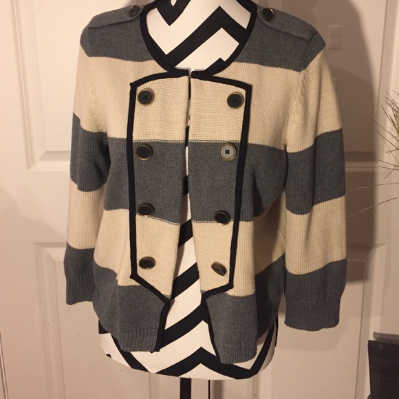 Ann Taylor Loft Military style Sweater