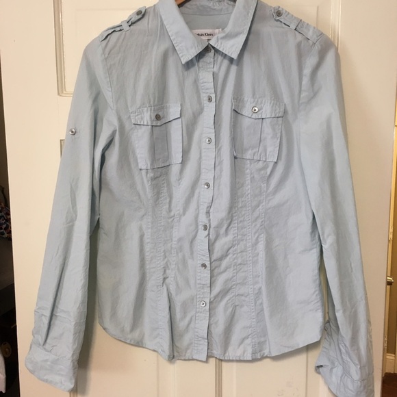 Calvin Klein women's button down shirt