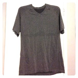 Gray V Neck T-Shirt from Lululemon Athletica
