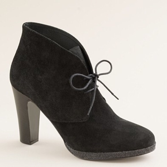 J. Crew Shoes - J crew black suede Flannery ankle boots 9