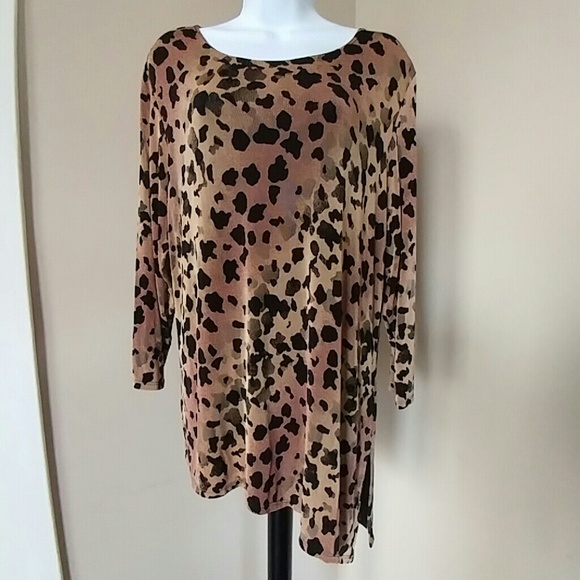 🔥CITIKNIT LEOPARD PRINT TOP🔥