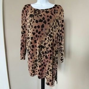 🔥CITIKNIT LEOPARD PRINT TOP🔥