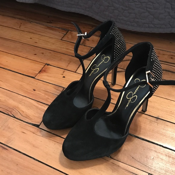 Jessica Simpson suede with studs heels