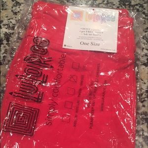 Lularoe Red OS Leggings