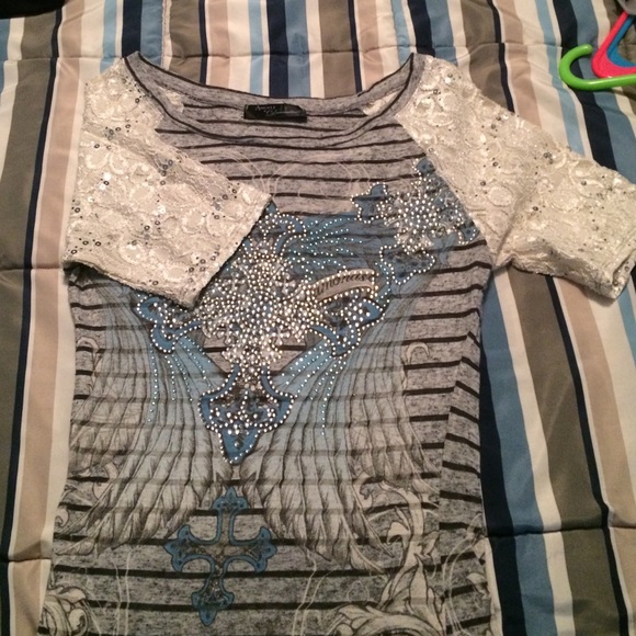 Angels & Diamonds Striped Top