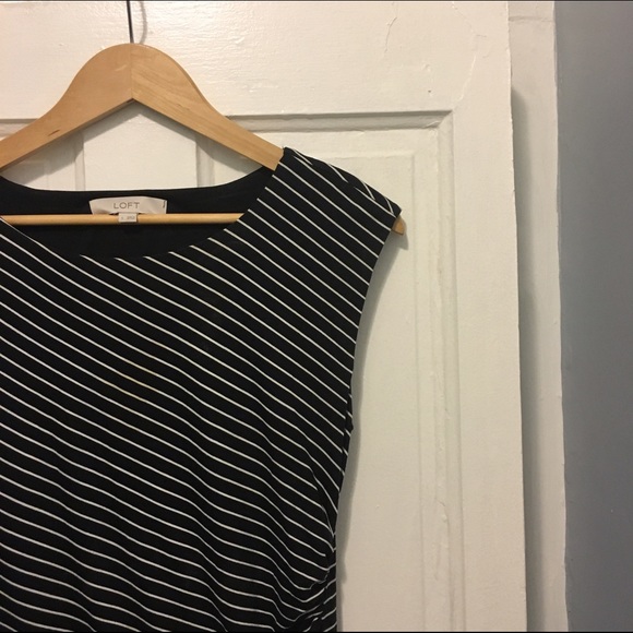 Ann Taylor Loft striped sheath dress. - Picture 2 of 3