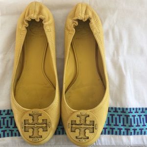 Tory Burch Yellow Reva Flats☀️