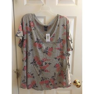 Torrid Floral Basic Tee