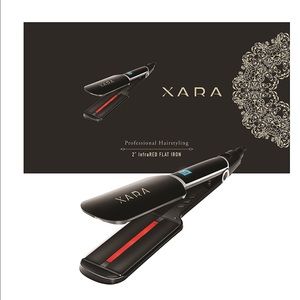 Xara 2" infrared ceramic flat iron, new with tags