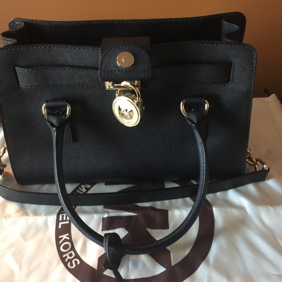 Michael Kors Black Hamilton Satchel