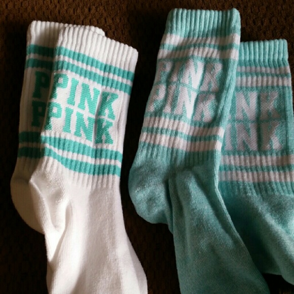 Victoria's Secret Pink crew sock bundle.