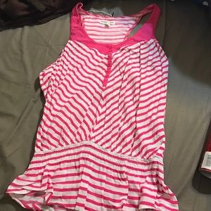 Pink Striped Tank