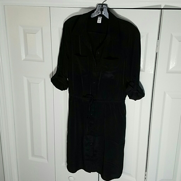 Black Sz M Shirt Dress