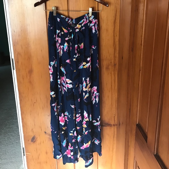 ASTR wide leg tie waist pant