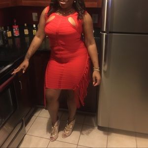 Red Bandage Fringe Dress ❣💋❣💋❣💋