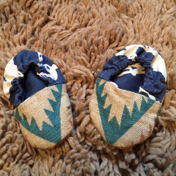 Handmade Canvas + Fabric Slip-Ons for Babies