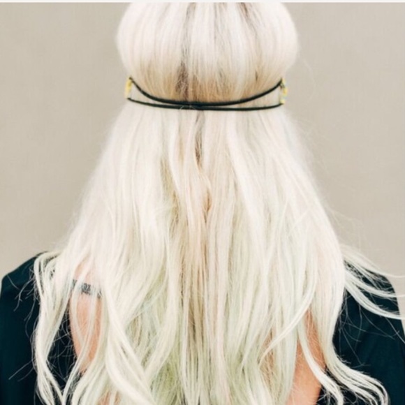 Boho Luxe Pointed Arrow Beaded Headband - Picture 2 of 5