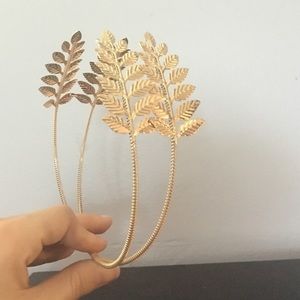 Gold head band