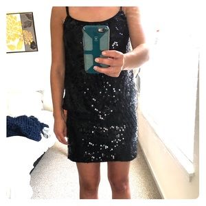 Black sequin dress!