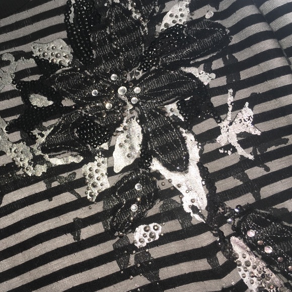 miss me striped floral long sleeve shirt - Picture 3 of 3