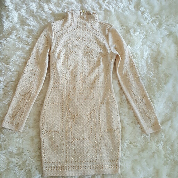 Studded & Rhinestone Embellished Dress