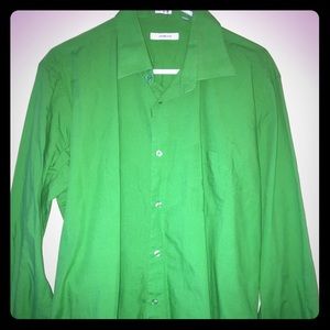 Adolfo Green Dress Shirt