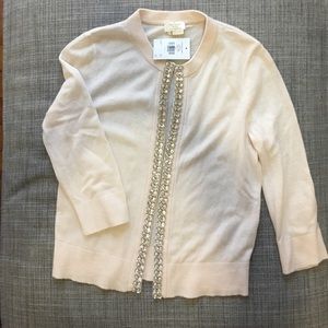 NWT Kate Spade pale pink cardigan