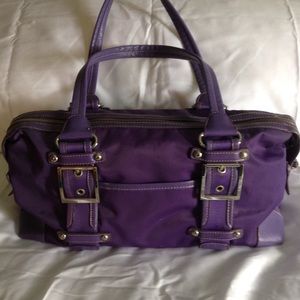 Kathy Van Zeeland purple satchel