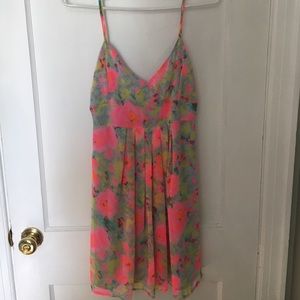 Lulu's Neon Floral Dress