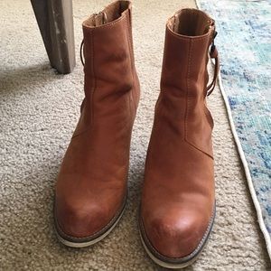 Steve Madden Brown Leather Booties