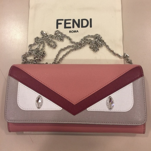 Authentic monster leather wallet with chain