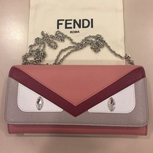 Authentic monster leather wallet with chain