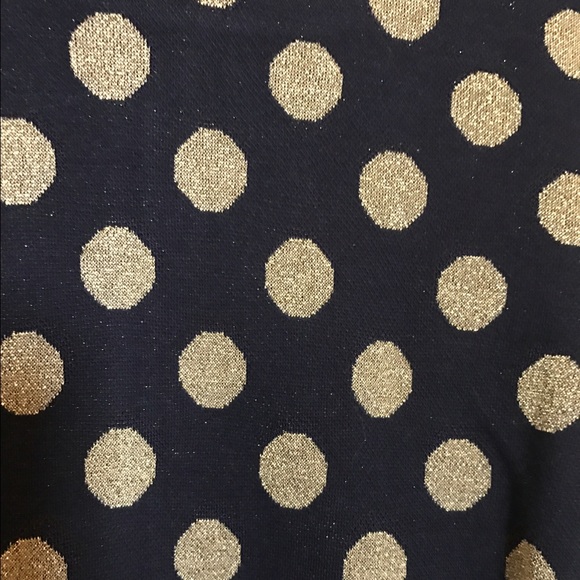 NWOT Boden Gold Polka Dots Midi Dress - Picture 5 of 5