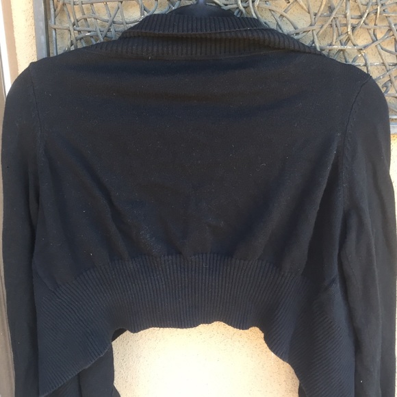 BCBG MaxAzaria black short cardigan - Picture 3 of 4