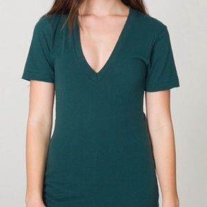 American Apparel Deep V Neck