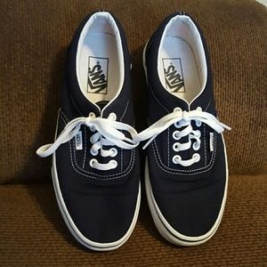 Barely Worn Dark Navy Blue Vans