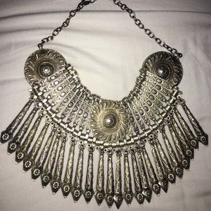 Turkish ethnic tribal statement necklace