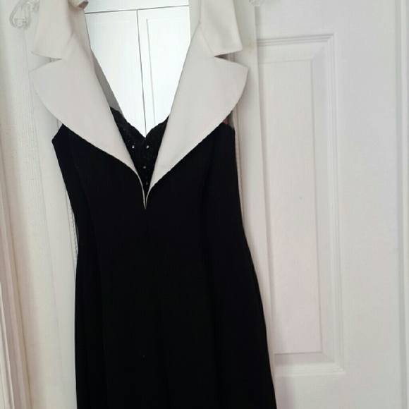 Black and white women dress