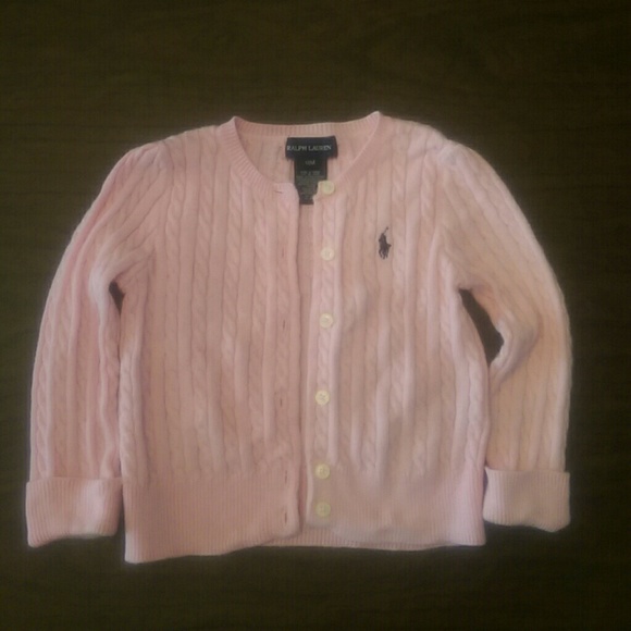 Ralph Lauren Baby Girl Pink Cardigan