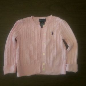 Ralph Lauren Baby Girl Pink Cardigan