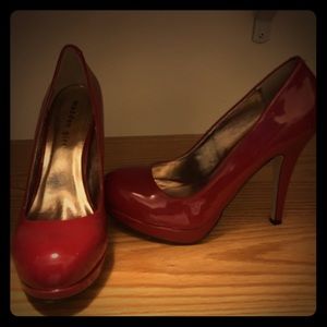 Worn once red madden girl heels