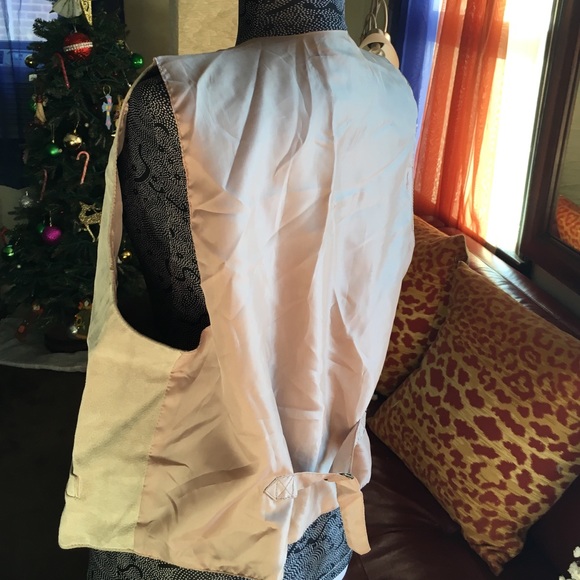 Vintage unisex grey suede vest - Picture 2 of 4