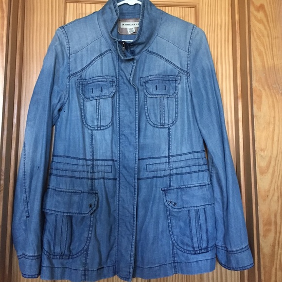 Anthro Marrakech Chambray Anorak