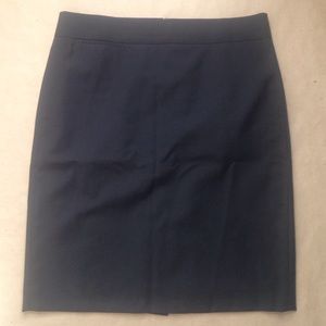 Black wool J. Crew Factory pencil skirt